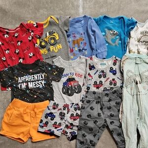 3-6 Colorful Baby Boy Clothing Bundle